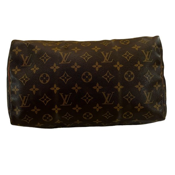Authentic Louis Vuitton Satchel Bag Speedy 30 Monogram Used LV Handbag Vintage - Picture 7 of 14